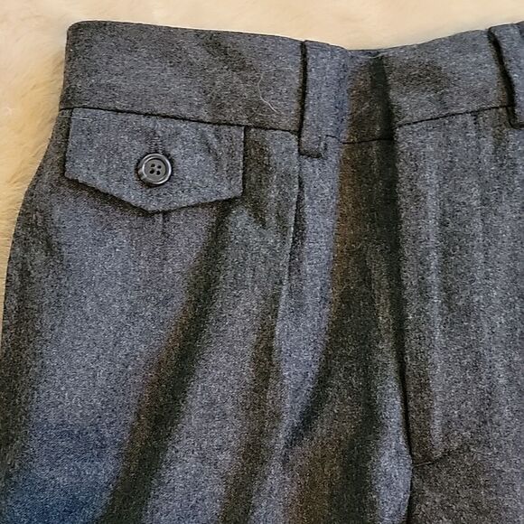 POLO BY RALPH LAUREN CHARCOAL GRAY 100% WOOL DRESS PANTS, SIZE 8 - Picture 6 of 10